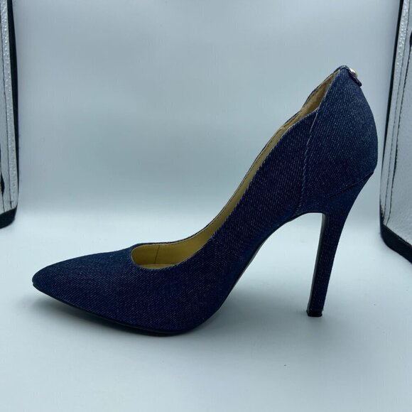 G By Guess Blue Jeans Stiletto Pumps Size 5.5 Brand New - Picture 1 of 6